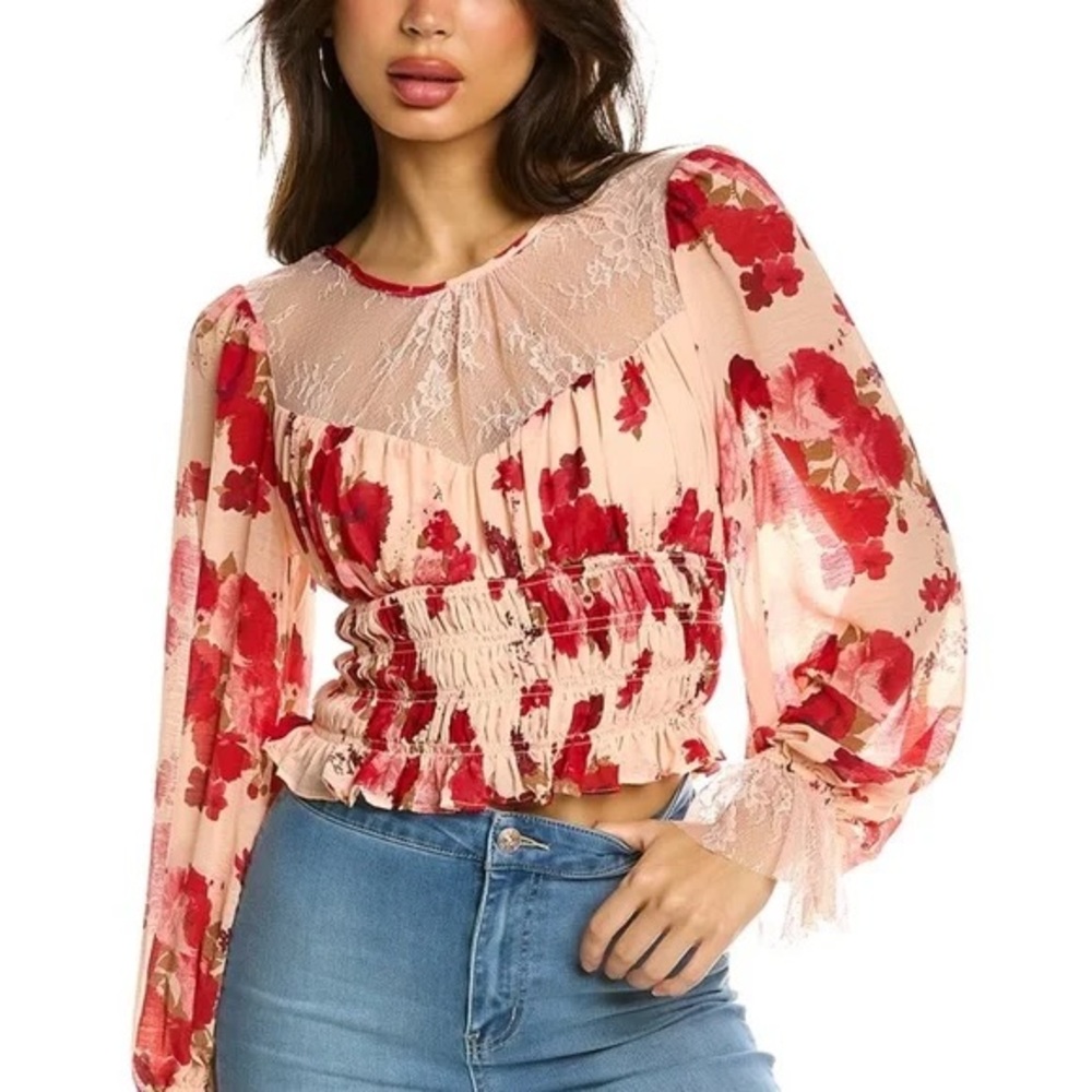 NWOT Free People Daphne Blouse Size Large